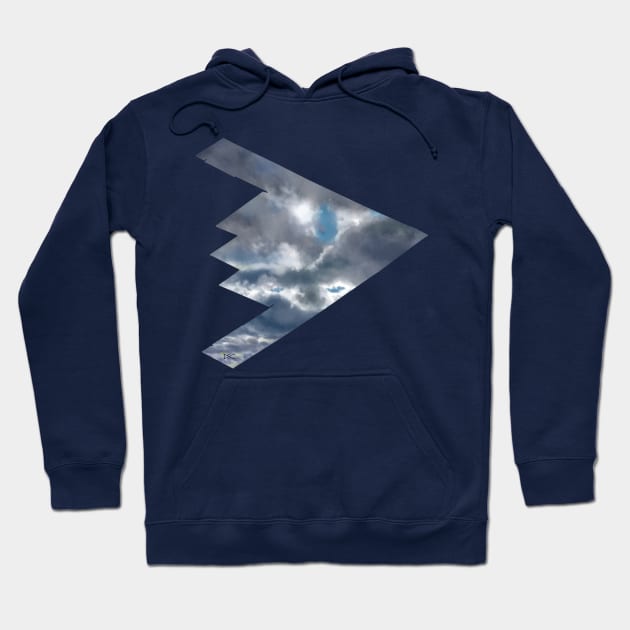 B2 Bomber Dramatic Sky Silhouette Hoodie by DSCarts